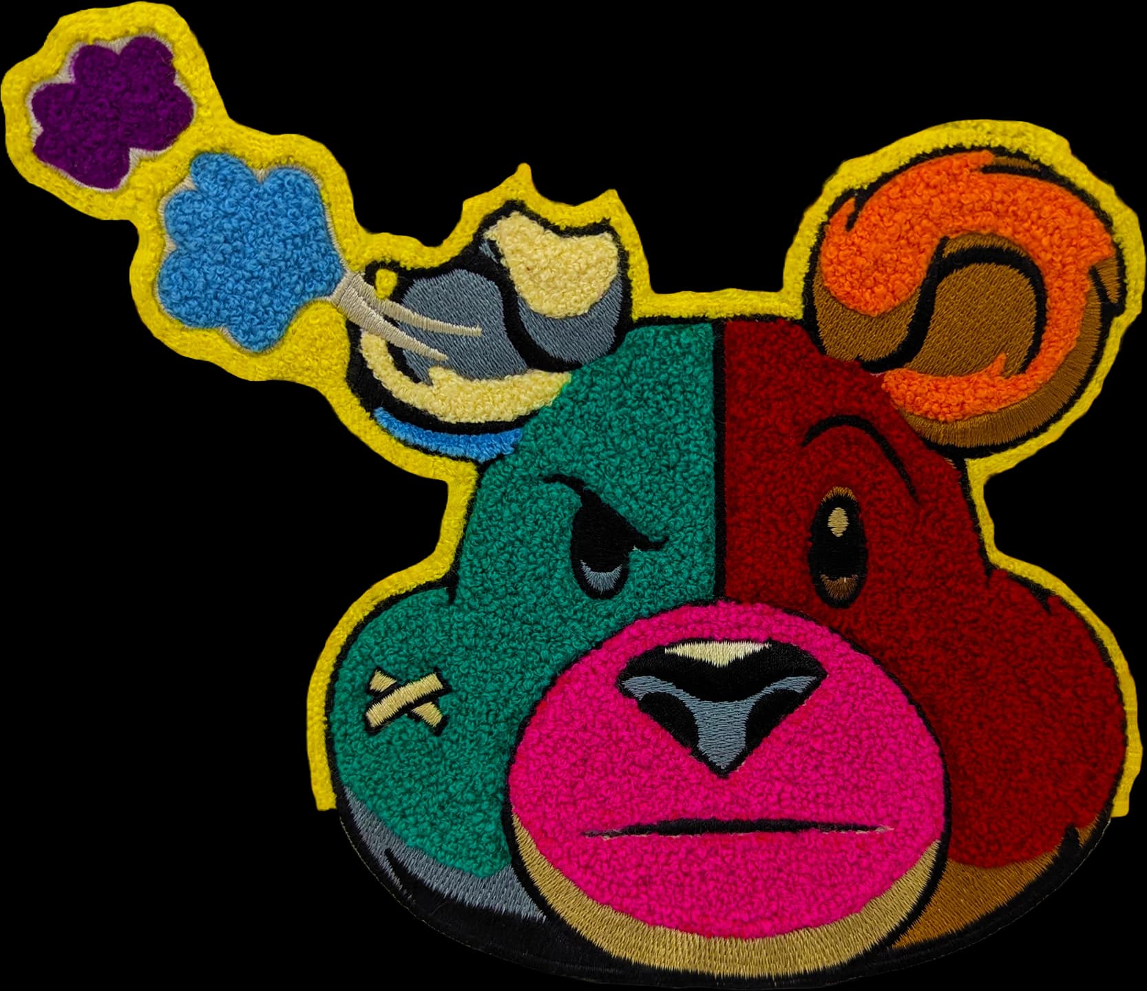 Bold Chenille Patches for Jackets & Apparel custom patch example