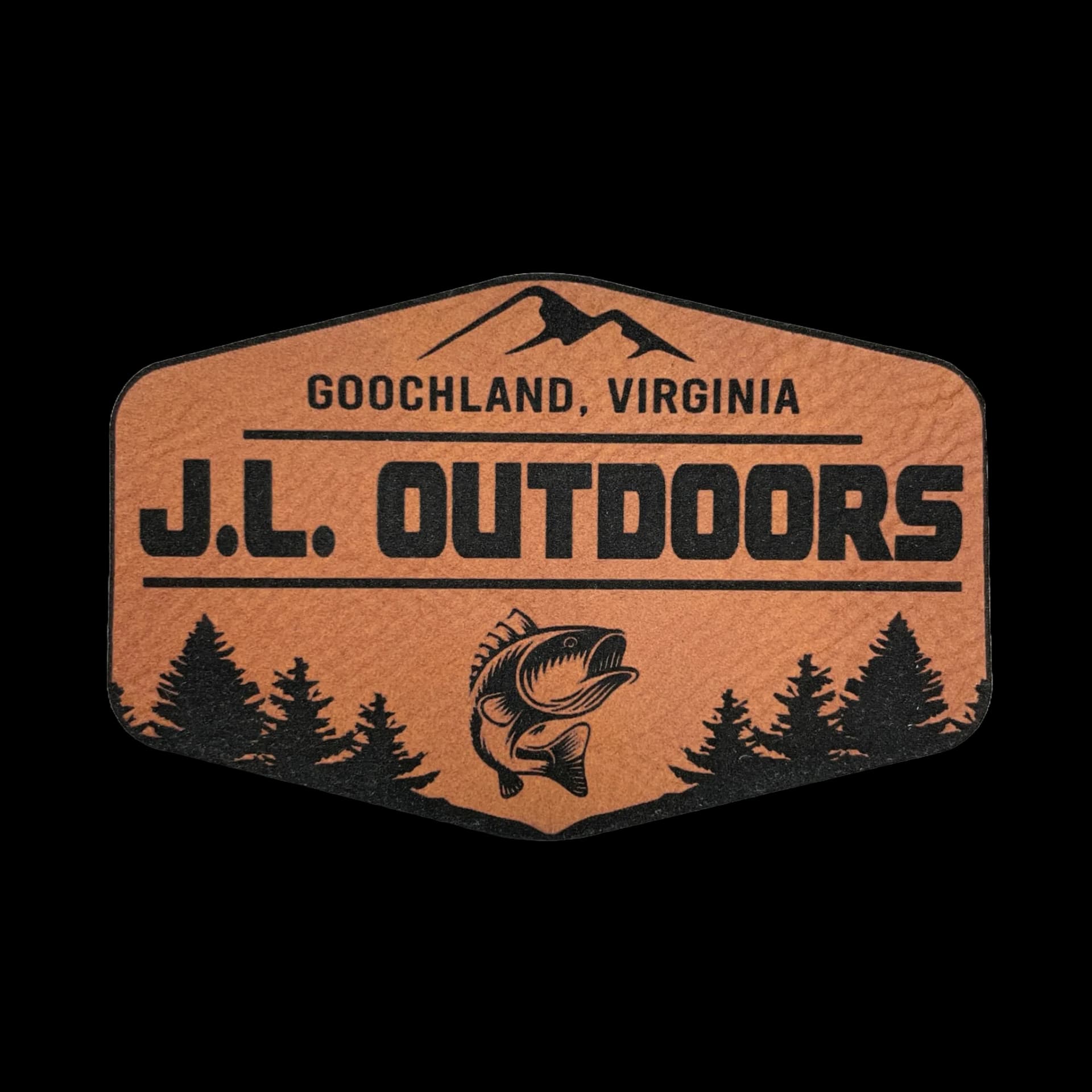 Stylish Leather Patches for Apparel & Accessories custom patch example