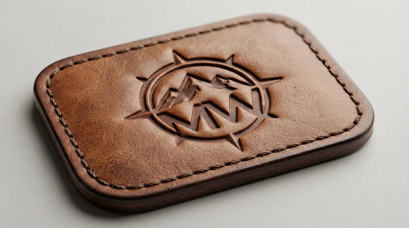 Custom Debossed Leather Patches