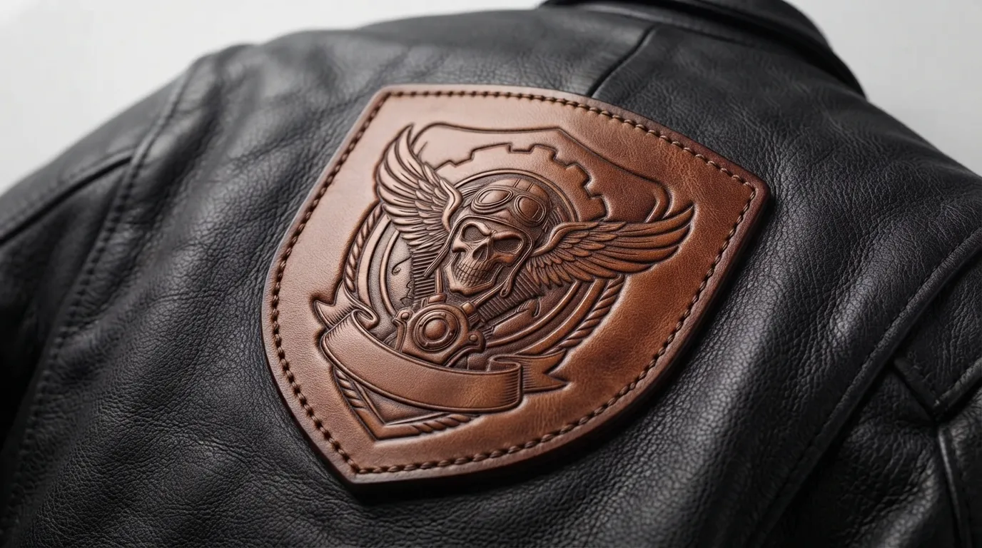 Custom Motorcycle Leather Patches